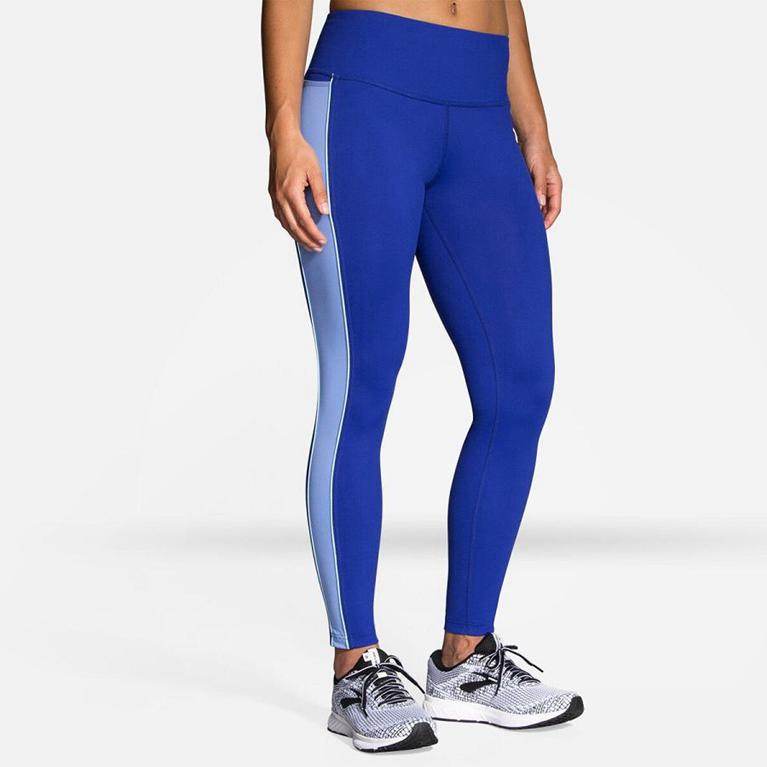Brooks GREENLIGHT Running Leggings Womens Online - Blue (AVT018543)
